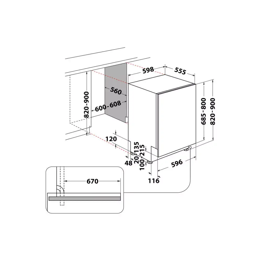 Built-in Dishwasher Whirlpool WIS 7020 PEF Photo 4