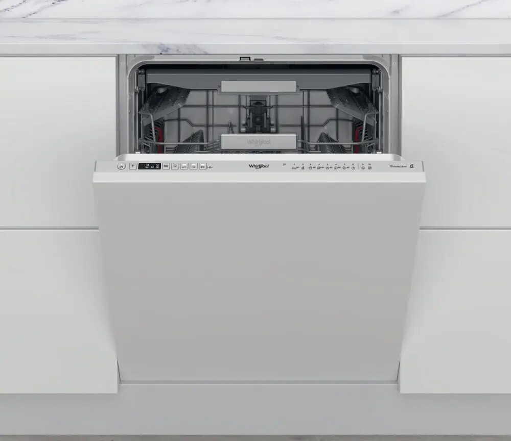 Pilnībā iebūvējama trauku mazgājamā mašīna Whirlpool