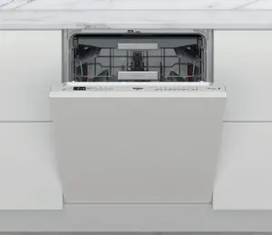 Полновстраиваемая посудомоечная машина Whirlpool WKCIO 3T133 PFE на 14 комплектов посуды, с 10 программами, уровнем шума 43 дБ и классом энергопотребления D