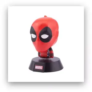 Gaismas dekorācija Marvel Deadpool Icon Light BDP — daudzkrāsains, plastmasas korpuss, AAA barošana