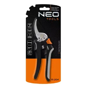 Pruning shears NEO tools 15-204 — single-piece hand secateur for cutting branches