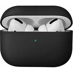 Aizsargmīkstais silikona maciņš Uniq Lino priekš AirPods Pro — melns
