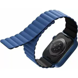 Ремешок Uniq Revix для Apple Watch 42/44/45/49 мм — двусторонний магнитный, чёрный
