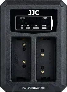 Зарядное устройство JJC двойное USB двухканальное для аккумуляторов Fuji NP-W126 / NP-W126S