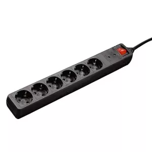 Hama 00047779 power extension 1.4 m 6 AC outlet(s) Black