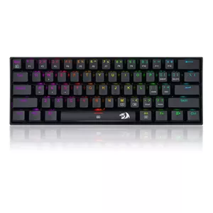 Keyboard REDRAGON K630RGB-R13BK Gaming USB QWERTY Black 60% Mechanical