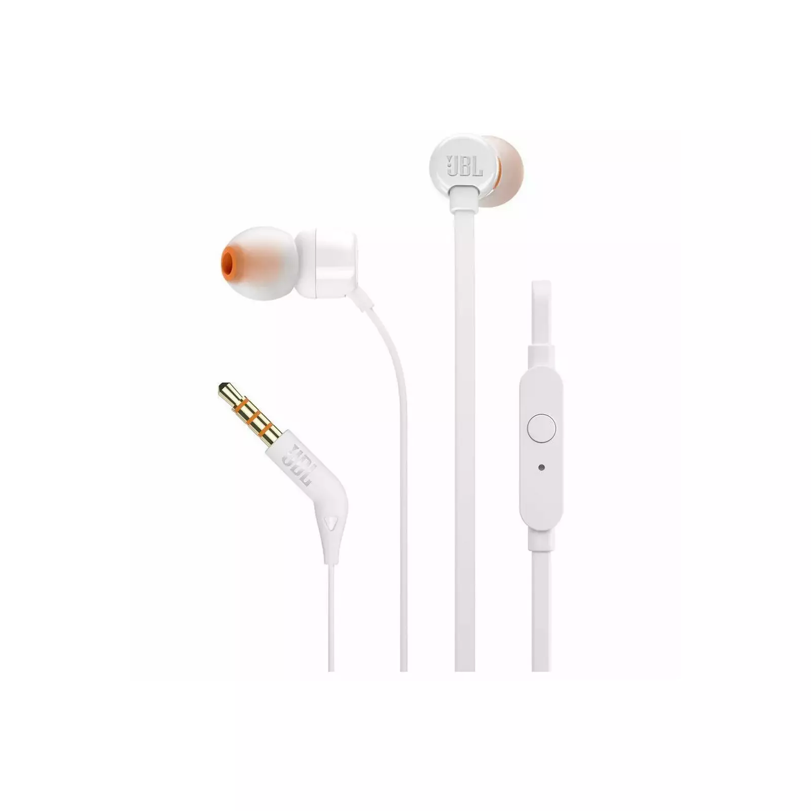 AUDIFONOS JBL T110 CORDED IN EAR WHITE JBLT110WHT