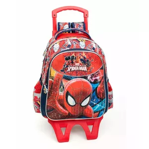Mugursoma Marvel Ultimate Spider-Man 3D Deluxe XL sarkanā — bērnu skolas mugursoma, liela ietilpība