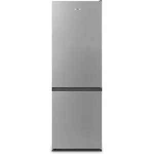 Freestanding fridge-freezer Gorenje NRK6182PS4, total net 292 L, fridge 207 L, freezer 85 L, bottom freezer, grey, LED display