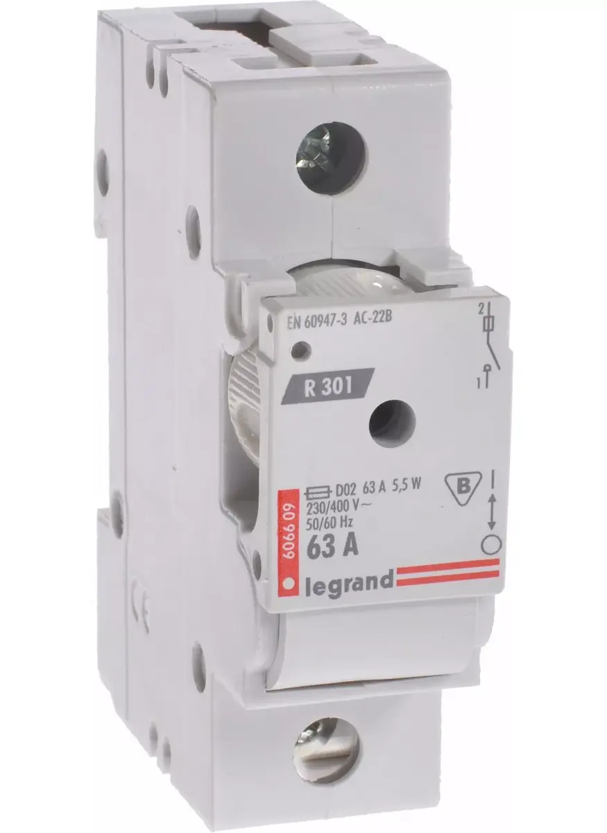 Legrand разъединитель-предохранитель 1P 63A R301 Photo 1