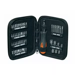 Отвёртка Black & Decker A7104 с трещоткой и набором из 56 бит