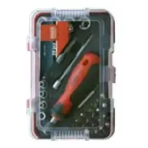 Screwdriver and Bit Set MODECO MN-14-205 — 39 pieces including screwdriver, bits and sockets