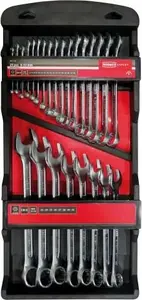 Combination wrench set MODECO MN-51-255 — 25 pieces, sizes 6–32 mm