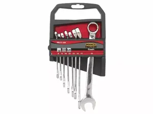 Combination wrench set MODECO MN-51-268, 8 pieces, sizes 8–19 mm