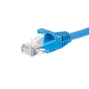 Network cable NETRACK BZPAT0P56B Cat6 U/UTP straight 0.5 m blue, RJ-45 to RJ-45, gold contacts
