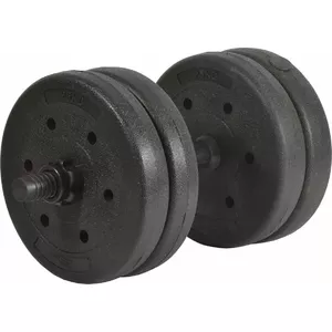 Гантель EB FIT 10 кг — фиксированная отливная гантель для силовых тренировок