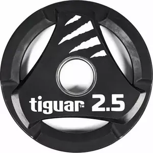 Олимпийский диск Tiguar 2,5 кг — металлический блин для олимпийских штанг