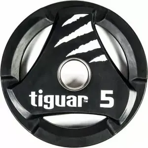Weight Plate Tiguar 5 kg PU Olympic Plate TI-WTPU00500 for Barbell Training