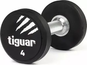 Гантель Tiguar TI-WHPU0040 с резиновым покрытием 4 кг одиночная