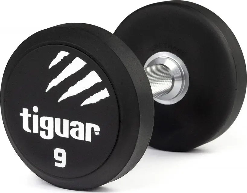 Hantele Tiguar TI-WHPU0090 ar gumiju pārklājumu