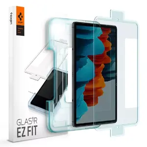 Защитное стекло Spigen EZ FIT GLAS.tR для Samsung Galaxy Tab S7/S7 5G/S8 — 14,6" (37,1 см), закалённое 9H, прозрачное, 1 шт.