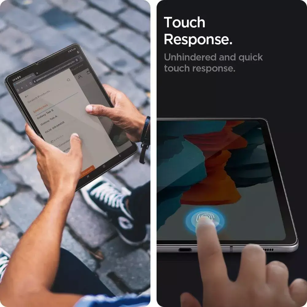 Spigen EZ FIT GLAS.tR защитное стекло для Samsung Galaxy Tab S7/S8 Photo 4