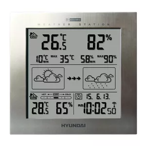 Hyundai WS 2244 M digital weather station Silver