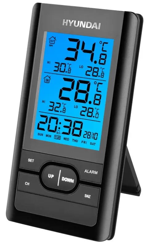Hyundai HYUWS1070B digitālā meteostacija ar LCD