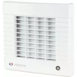 Vents Polo 100MA Wall-Mounted Exhaust Fan 100mm 18W 34dB with Automatic Shutter White