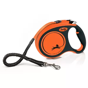 Retractable tape dog lead Flexi Xtreme 5 m, for large dogs up to 65 kg, orange