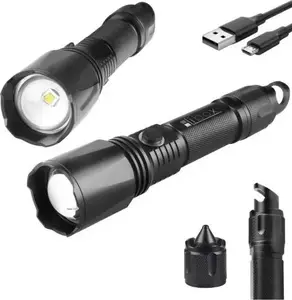 Rokas lukturs LIBOX LB0109 NEW — LED 10W, Li‑Ion 2200 mAh, USB uzlādējams, alumīnija korpuss, IPX3