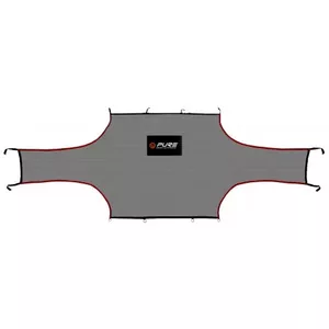 Futbola vārtu tīkls Pure2improve P2I150050 — pelēks, izmēri 732×244×244 mm