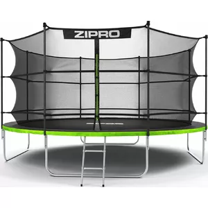 Tramplīns Zipro Jump Pro 14FT (435 cm) ar drošības tīklu, izturīgs rāmis un lēkšanas paklājs