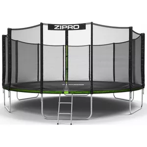 Trampīns Zipro Jump Pro 16FT ar drošības tīklu, rāmis 496 cm
