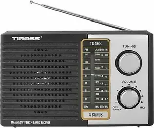 Portable Radio Tiross TS-458 — AM/FM Receiver, Battery or Mains Powered
