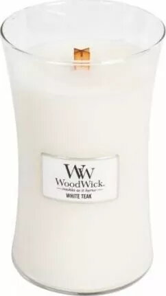 Svece WoodWick Large White Teak 610