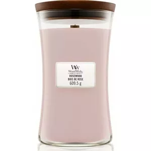WoodWick Rosewood Large koka svece ar koka šķiedru, 610 g