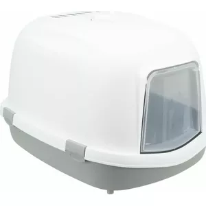 Закрытый туалет для кошек Trixie Primo XXL Top, серо‑белый, 56×47×71 см