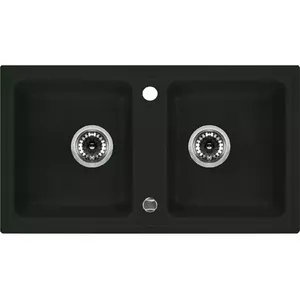 Granite 2-bowl sink Deante ZQZ 2203, durable, easy-to-clean