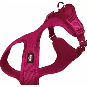 Dog harness Trixie Miękka uprząż fuchsia, adjustable 35–60 cm, soft padded harness
