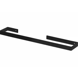 Single Towel Bar Deante ADM_N621 — black finish, wall-mounted, single rail