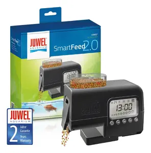 Juwel 89020 automātiskā akvārija zivju barotava ar 110 ml ietilpību programmējamu barošanas laiku melna