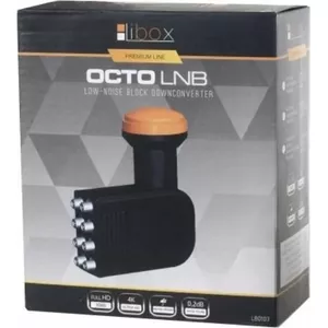 Конвертер LNB octo LIBOX LB0105 с 8 выходами для мультисвитча или нескольких тюнеров