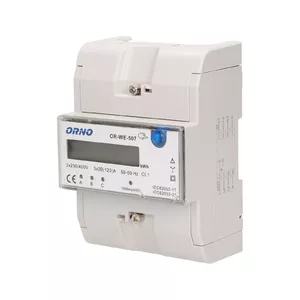 Elektrības skaitītājs ORNO OR-WE-507 elektroniska spraudņa 230–400 V, 20 A, 50–60 Hz, balts