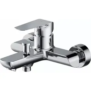 Встраиваемый настенный смеситель для ванны CERSANIT City S951-344 хром — однорычажный, настенный монтаж