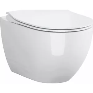 Сиденье для унитаза CERSANIT Zen Clean On+ Slim с функцией мягкого закрывания S701-428