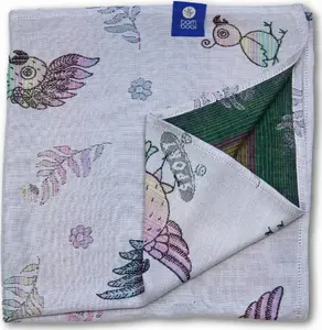 KO Bamboo Swaddle Blanket Kakadu 120x120 cm