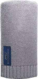 Baby blanket Bocioland Paris 80100 — bamboo fabric, grey