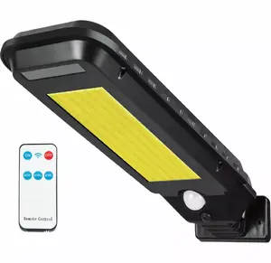 Wall light LTC solar 30 W COB, 2000 lm, motion and dusk sensor, 2400 mAh battery, remote