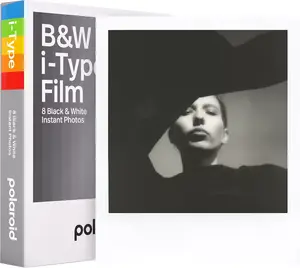 HAPPET Polaroid B&W Film for I-Type, 8 exposures, 100×125×18 mm, Netherlands